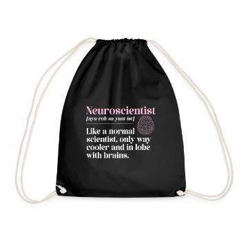 Neurology, Nurse, Brain, Neurologist - Drawstring Bag - black - Front