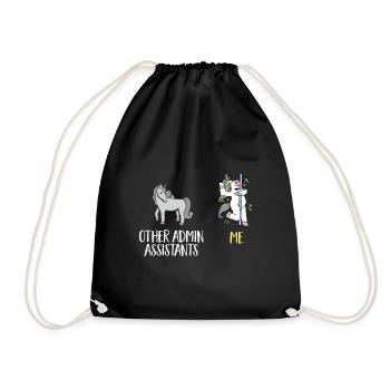 Secrétaire, Adjointe administrative, Commis de bureau - Sac de sport léger - noir - Devant