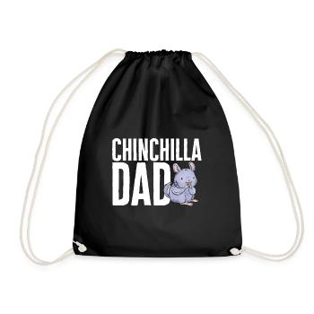 Chinchilla - Drawstring Bag - black - Front