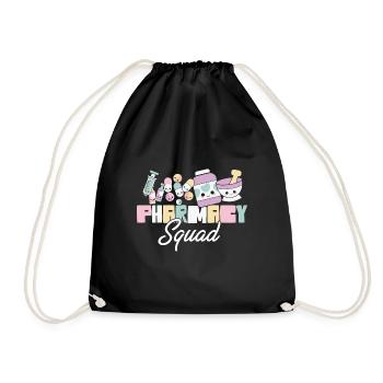 Pharmacy Squad Pharmacist Life Pharmacology - Drawstring Bag - black - Front