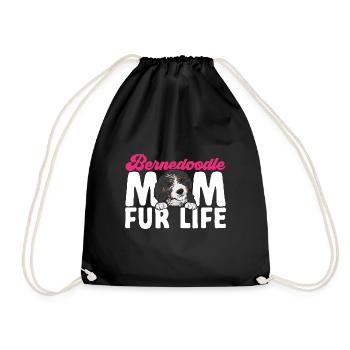Chien Bernedoodle - Sac de sport léger - noir - Devant