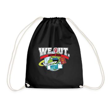 We Out Trip To Estonia Travel Matching Family - Drawstring Bag - black - Front