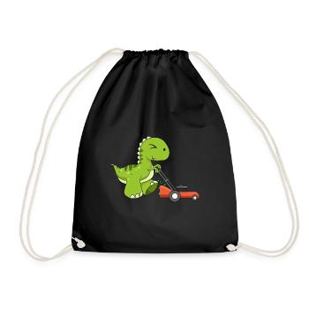 Lawn Protector Mower Dinosaur Gardener Dino Lawn - Sac de sport léger - noir - Devant