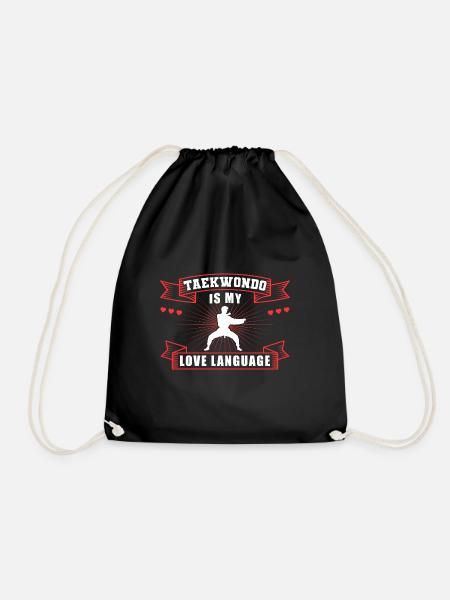 TKD Korean Martial Arts Tae Kwon - Turnbeutel - Schwarz