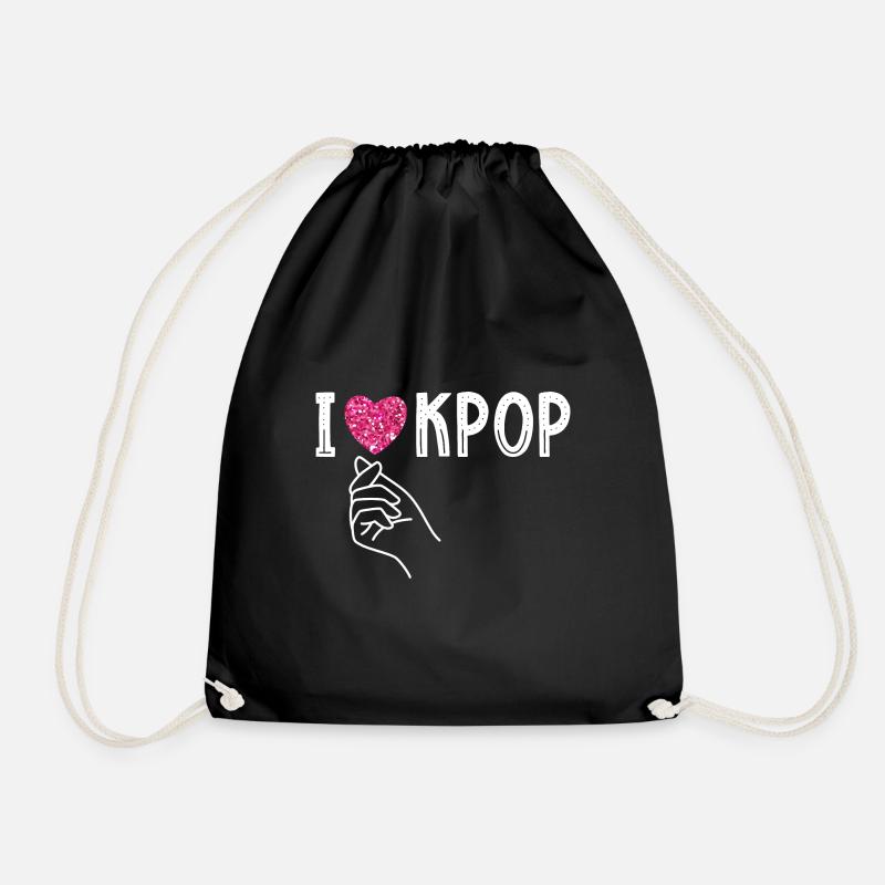 Ich Liebe Kpop K-Pop - Turnbeutel - Schwarz
