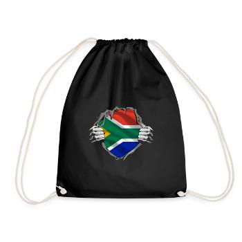 Afrique du Sud Drapeau Afrique Afrique Afrique du Sud - Sac de sport léger - noir - Devant