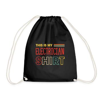 Tension de dicton ironique d'artisan électricien - Sac de sport léger - noir - Devant