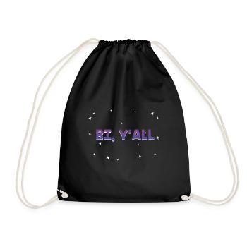 Bi Y’all Bisexual Dictons Bi Pride Citations LGBTQ - Sac de sport léger - noir - Devant