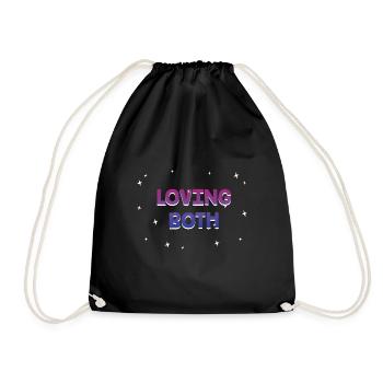 Aimer les deux bisexuels LGBTQ Bi Pride genre - Sac de sport léger - noir - Devant