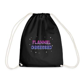 Flanelle obsédée bisexuelle LGBTQ Bi Pride Outfit - Sac de sport léger - noir - Devant