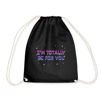 Je suis totalement bi pour toi Couples bisexuels Bi Pride - Sac de sport léger - noir - Devant