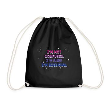 Je suis sûr que je suis bisexuel bi positivité bi fierté - Sac de sport léger - noir - Devant
