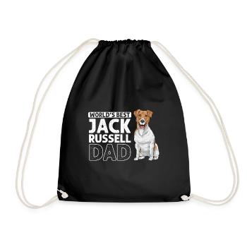 Jack Russell Terrier - Turnbeutel - Schwarz - Vorne