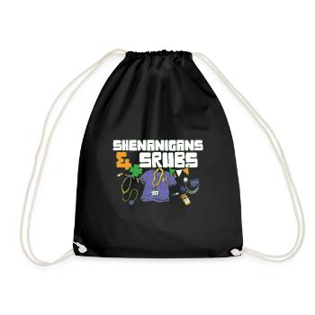 Shenanigans & Scrubs Infirmière urgente Médecin St. - Sac de sport léger - noir - Devant