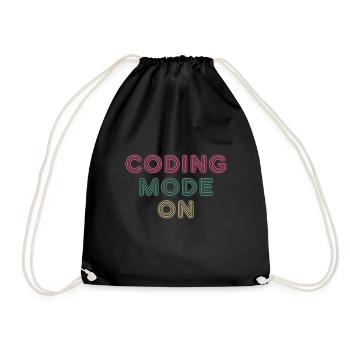 Coding Mode On 14 - Turnbeutel - Schwarz - Vorne