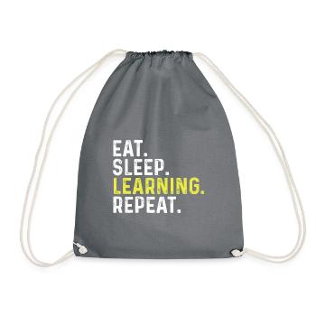 Manger le sommeil Apprendre Répéter - Sac de sport léger - gris - Devant