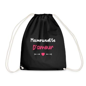 Mamounette d'amour - Sac de sport léger - noir - Devant