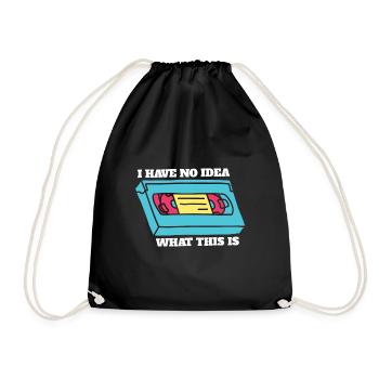 Je n’ai aucune idée de ce que c’est retour en arrière 70s 80s 90s - Sac de sport léger - noir - Devant