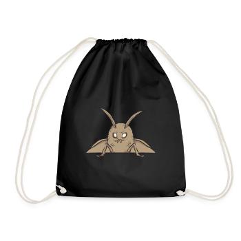 Moths Insect Collector Entomologist - Drawstring Bag - black - Front