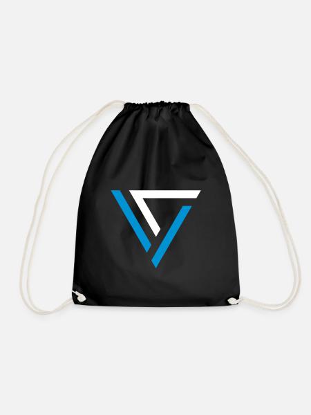 MNML minimalistische Form Sci Fi Alien Logo Icon - Turnbeutel - Schwarz