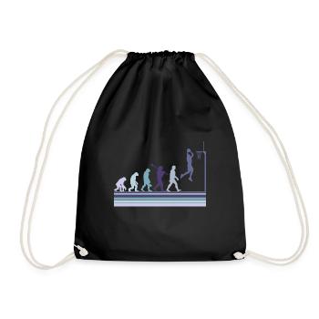 Basketball Sports Evolution for BBall Lovers Dunk - Drawstring Bag - black - Front