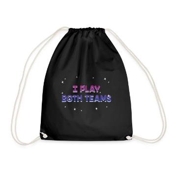 Je joue les deux équipes Bisexuel LGBTQ Bi Pride Rencontres - Sac de sport léger - noir - Devant