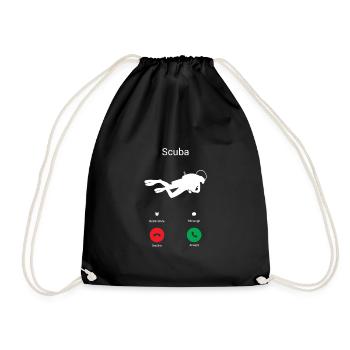 Appels de plongée ! - Sac de sport léger - noir - Devant