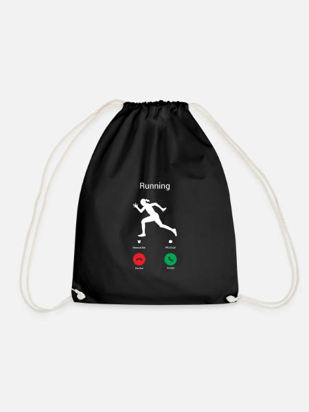 COURSE APPELEZ-MOI - JE DOIS COURIR ! - Sac de sport léger - noir