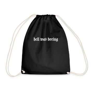 bright what boring - Drawstring Bag - black - Front