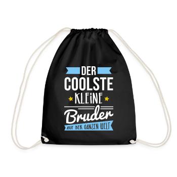DER COOLSTE KLEINE BRUDER AUF DER GANZEN WELT - Turnbeutel - Schwarz - Vorne