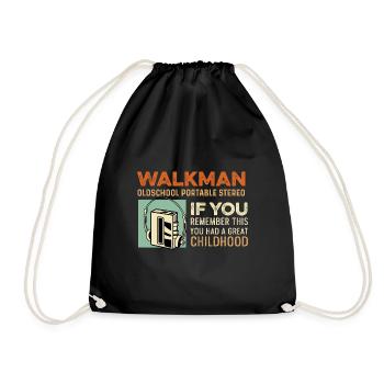 Great Childhood Musician Gift - Drawstring Bag - black - Front