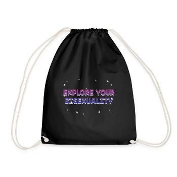 Explorez votre Bisexualité Bisexuelle LGBTQ Bi Pride - Sac de sport léger - noir - Devant