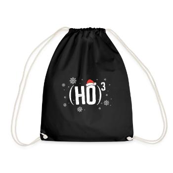 Ho hoch 3 - Ugly Weihnachten - Turnbeutel - Schwarz - Vorne