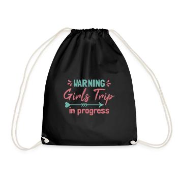Girls Trip In Progress - Drawstring Bag - black - Front