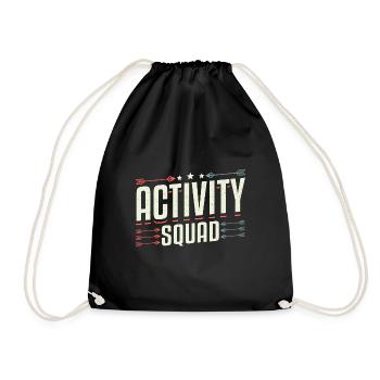 Activity Assistant Squad Team - Turnbeutel - Schwarz - Vorne