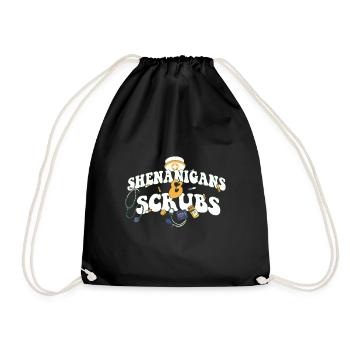 Shenanigans & Scrubs Infirmière urgente Médecin St. - Sac de sport léger - noir - Devant