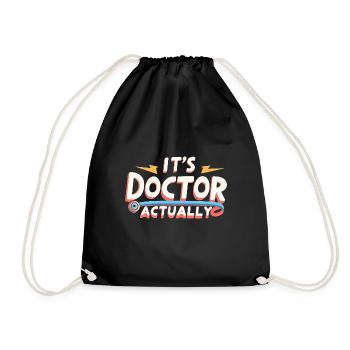 It's Doctor Actually 14 - Turnbeutel - Schwarz - Vorne