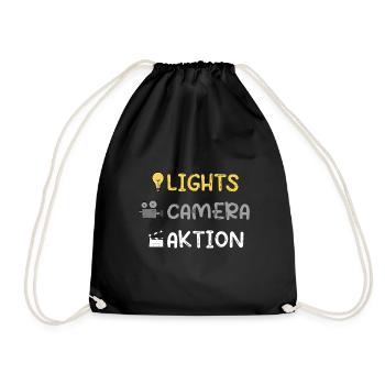 Regisseur Film Filmcrew Geschenk - Turnbeutel - Schwarz - Vorne