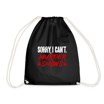 Wahre Verbrechen Podcaster True Crime Podcast - Drawstring Bag - black - Front
