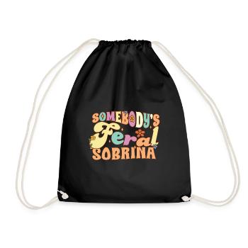 Jeu de mots de la famille de la nièce espagnole Sobrina sauvage de quelqu’un - Sac de sport léger - noir - Devant