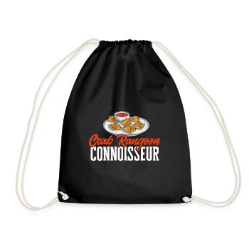 Krabben Rangoon Crab Rangoon - Drawstring Bag - black - Front