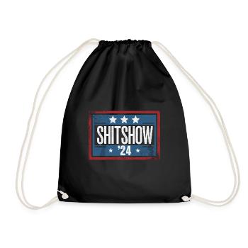 Shitshow 2024 Political Election Parody - Drawstring Bag - black - Front