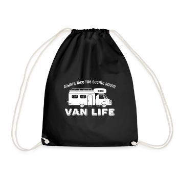 Van Life Vintage - Sac de sport léger - noir - Devant