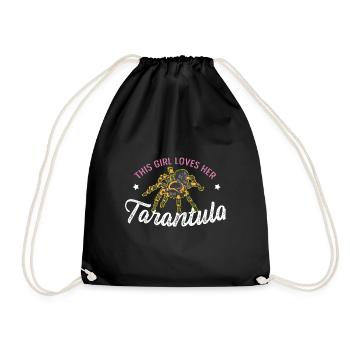 Aime Tarantula Arachnophiles. Cadeau - Sac de sport léger - noir - Devant
