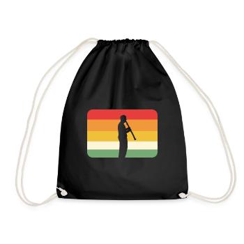 Cadeau de membre du groupe de hautbois - Sac de sport léger - noir - Devant