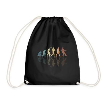 Human Evolution Guitar Band Retro Vintage - Sac de sport léger - noir - Devant