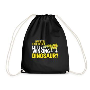 Leopard Gecko Lizard Reptiles Herpetologist - Drawstring Bag - black - Front