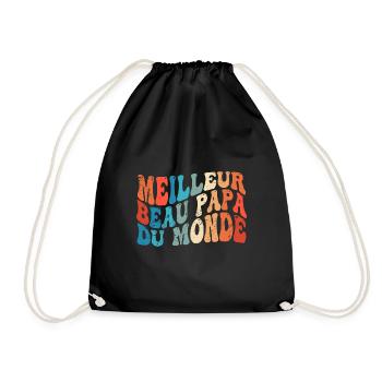 Meilleur Beau Papa Du Monde - Sac de sport léger - noir - Devant
