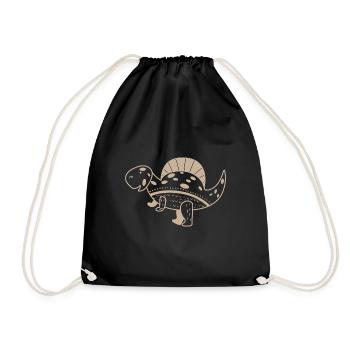 Dinosaur Spinosaurus - Drawstring Bag - black - Front