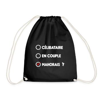 CELIBATAIRE EN COUPLE MAHORAIS - Sac de sport léger - noir - Devant